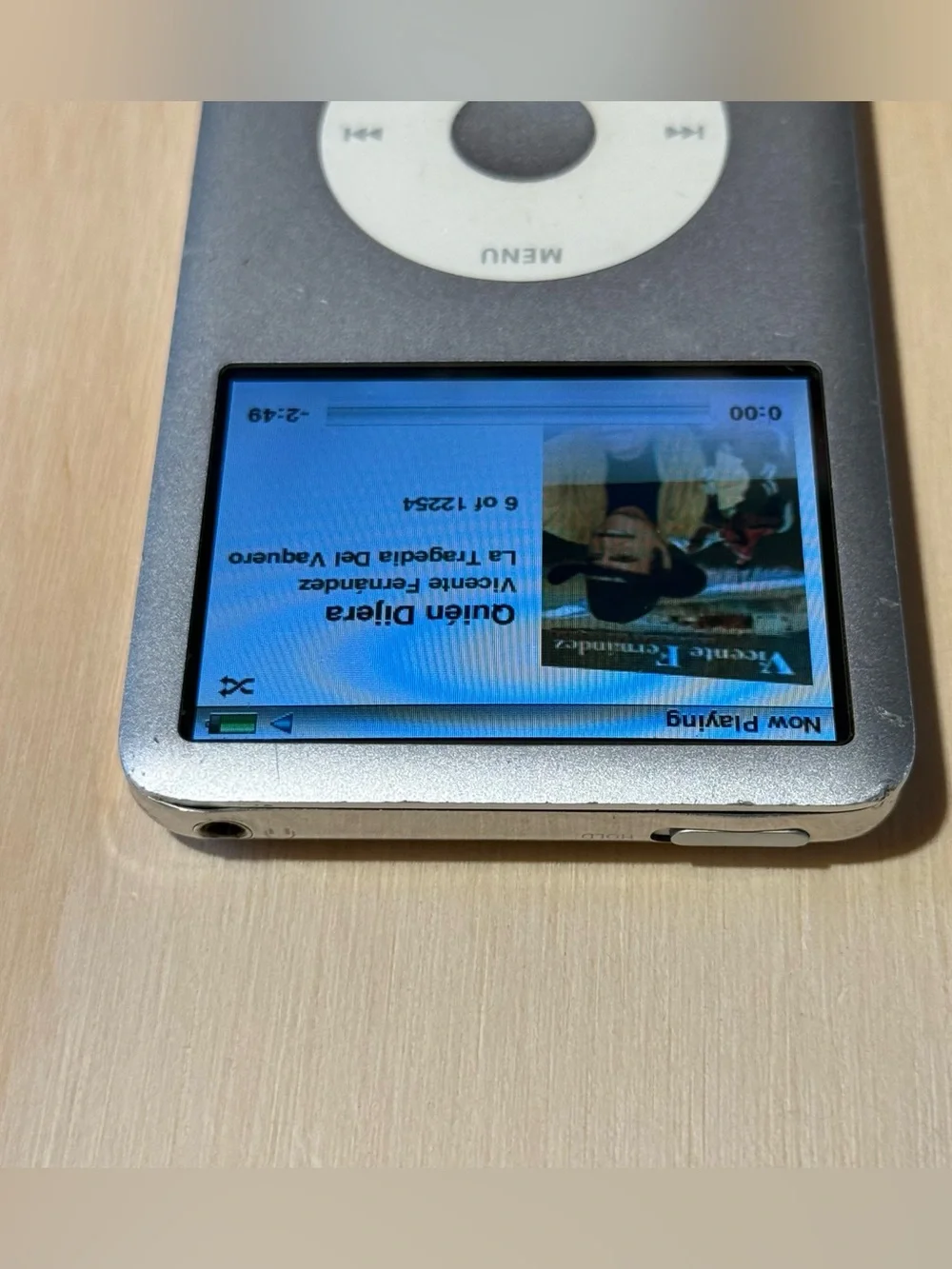 iPod Model:A1238 6thGEN 80GB Silver Tested Good w/12254-Song-Charg Read Info Blw